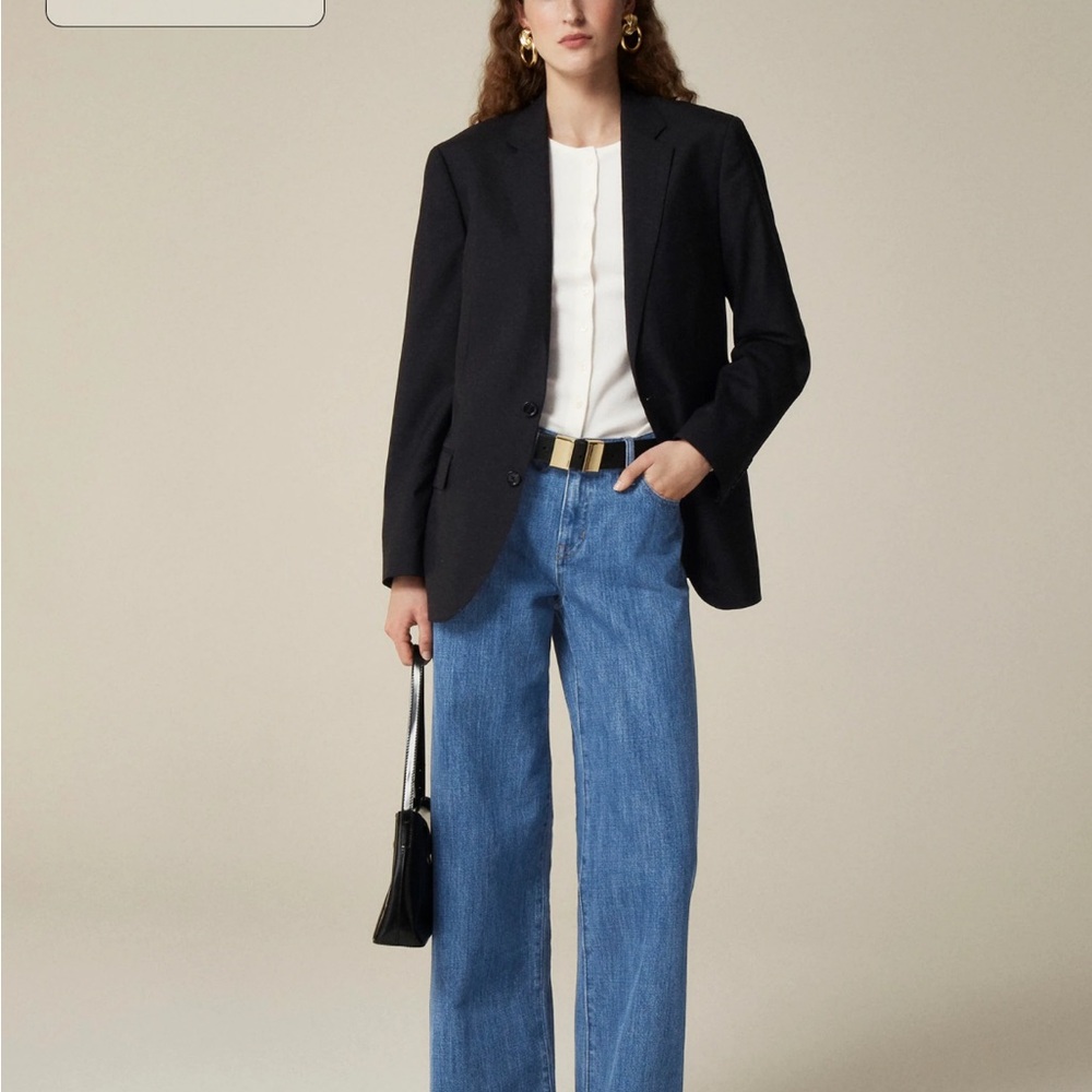 J. Crew low-rise wide-leg jean, NWT!